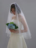 2-Tier Wedding Veil with Scalloped Beaded Edge - WeddingVeil.com