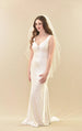 Classic Cut Fingertip Veil with 1/4" Organza Ribbon Trim - WeddingVeil.com