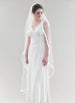 Classic Waltz Veil with Wide Satin Ribbon - WeddingVeil.com