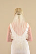 Small Wedding Veil with 1/8" Satin Ribbon Edge - WeddingVeil.com