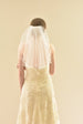 Short Wedding Veil with Pencil Edge - WeddingVeil.com