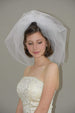 Double Tier Shoulder Length Bubble Veil - WeddingVeil.com