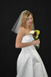 Double Tier Sparkly Small Blusher Veil - WeddingVeil.com