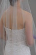 Hip Length Veil Scattered with Swarovski Crystals - WeddingVeil.com