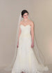Simple Cathedral Veil with Cut Edge - WeddingVeil.com