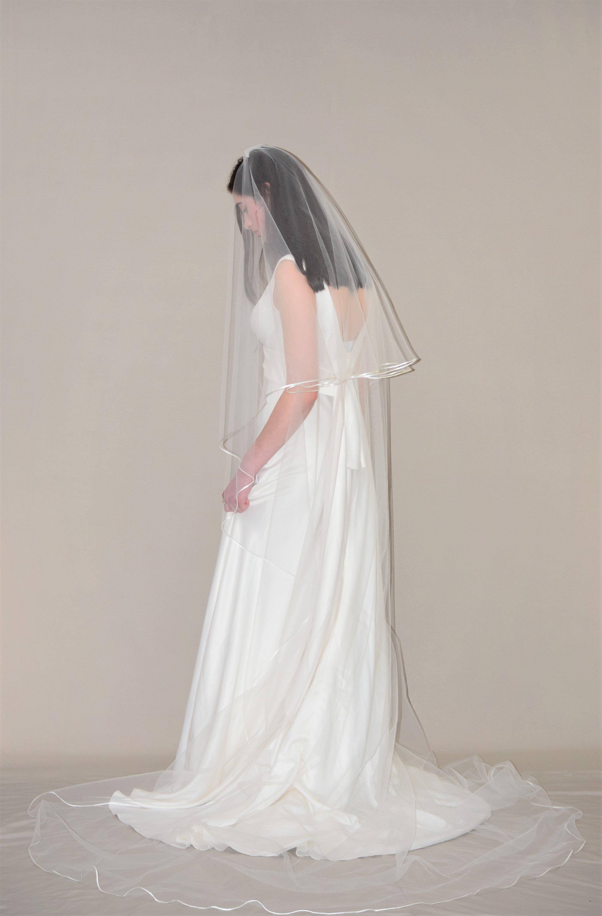 Two Tier Cathedral Veil with 1/8