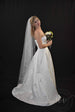 Waltz Length Angel Cut Veil with Satin Cord Edge - WeddingVeil.com